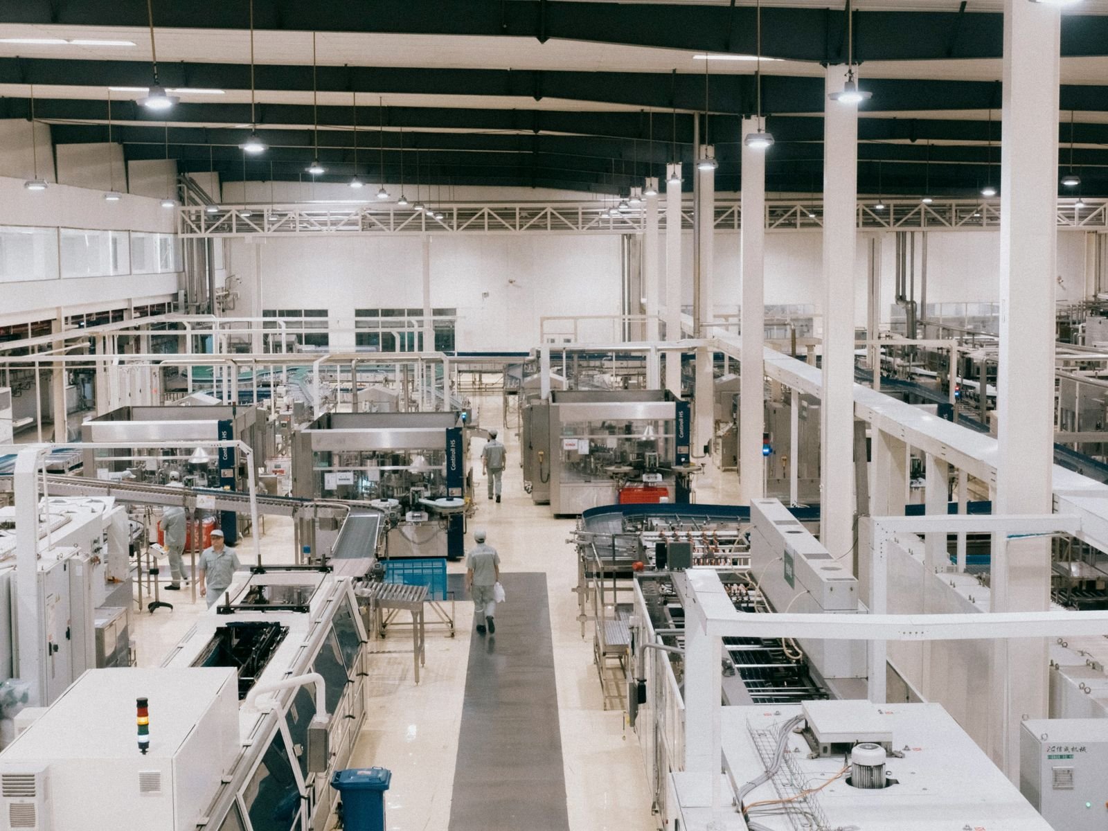 Industrial IoT sensors in a factory